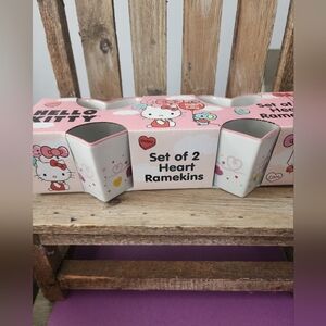 Hello Kitty Valentine Heart Ramekins - Set of Two